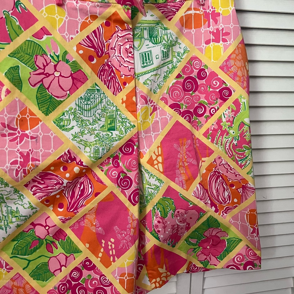 Lilly Pulitzer Multicolor Patchwork Shorts size 14
